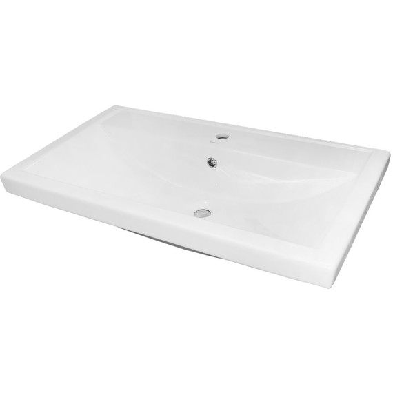 Тумба напольная с раковиной Loranto Kantri 80/3H 80 см CS00097257 (раковина Фостер 80) белый глянцевый - 2 Тумба напольная с раковиной Loranto Kantri 80/3H 80 см CS00097257 (раковина Фостер 80) белый глянцевый фото 2