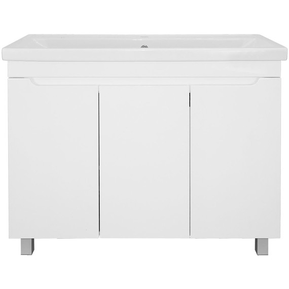 Тумба напольная с раковиной Loranto Kantri 100 см CS00097260 (раковина Фостер 100) белый глянцевый - 3 Тумба напольная с раковиной Loranto Kantri 100 см CS00097260 (раковина Фостер 100) белый глянцевый фото 3