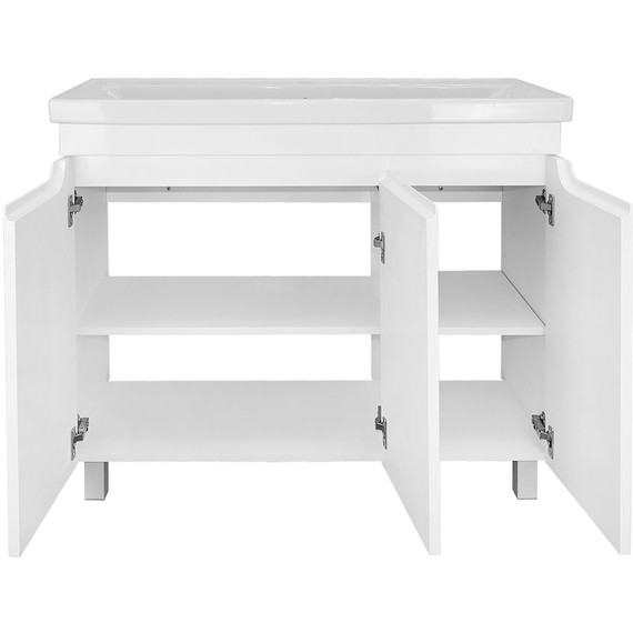 Тумба напольная с раковиной Loranto Kantri 100 см CS00097260 (раковина Фостер 100) белый глянцевый - 6 Тумба напольная с раковиной Loranto Kantri 100 см CS00097260 (раковина Фостер 100) белый глянцевый фото 6