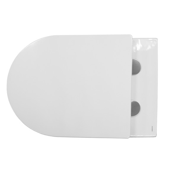 Унитаз подвесной безободковый Azario Nove AZ-9312T с тонкой крышкой микролифт фото 10