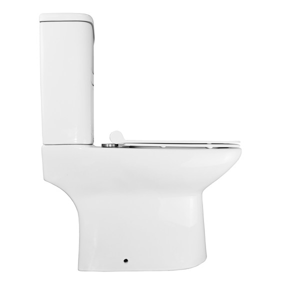 Унитаз-компакт безободковый Azario Glory AZ-49 с тонкой крышкой микролифт фото 12