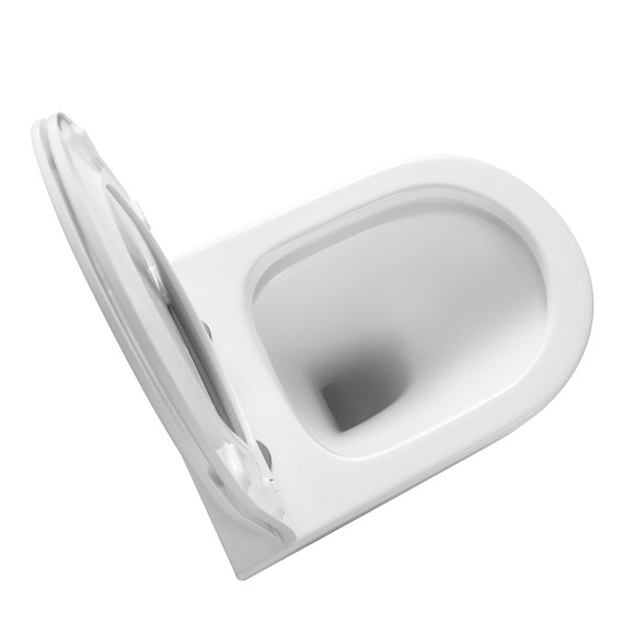 Унитаз подвесной безободковый Azario Uno AZ-2380 с тонкой крышкой микролифт - 5 Унитаз подвесной безободковый Azario Uno AZ-2380 с тонкой крышкой микролифт фото 5