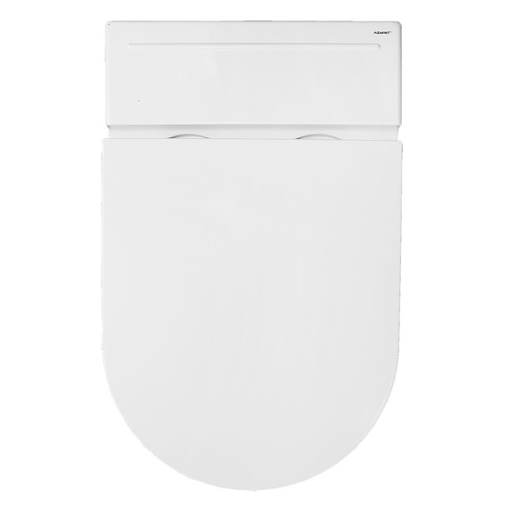 Унитаз приставной импульсный Azario AZ102 с тонкой крышкой микролифт фото 8