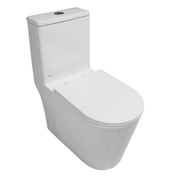 Унитаз-моноблок Azario Eagle AZ-80673 с тонкой крышкой микролифт (Система смыва Торнадо) - 2 Унитаз-моноблок Azario Eagle AZ-80673 с тонкой крышкой микролифт (Система смыва Торнадо) фото 2