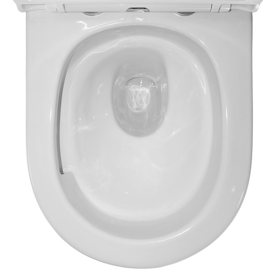 Унитаз подвесной безободковый Azario Gloria AZ-2003T с тонкой крышкой микролифт фото 9