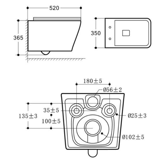 Унитаз подвесной безободковый Azario Nove AZ-9321B с тонкой крышкой микролифт фото 14