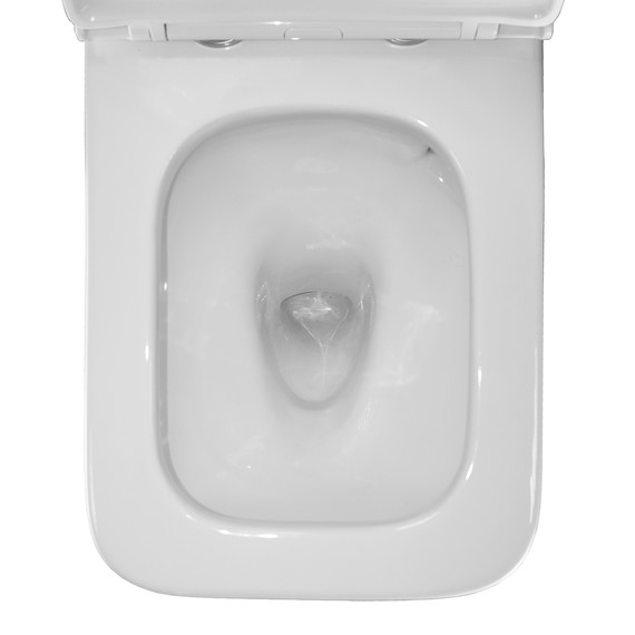 Унитаз-компакт безободковый Azario Mari AZ-79143T с тонкой крышкой микролифт фото 9