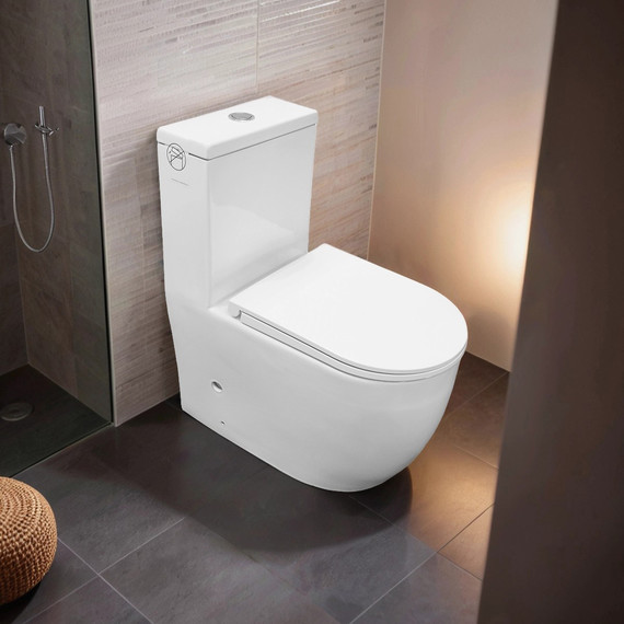 Унитаз-моноблок Azario Velluto AZ-6281 с тонкой крышкой микролифт (Система смыва Торнадо) - 15 Унитаз-моноблок Azario Velluto AZ-6281 с тонкой крышкой микролифт (Система смыва Торнадо) фото 15