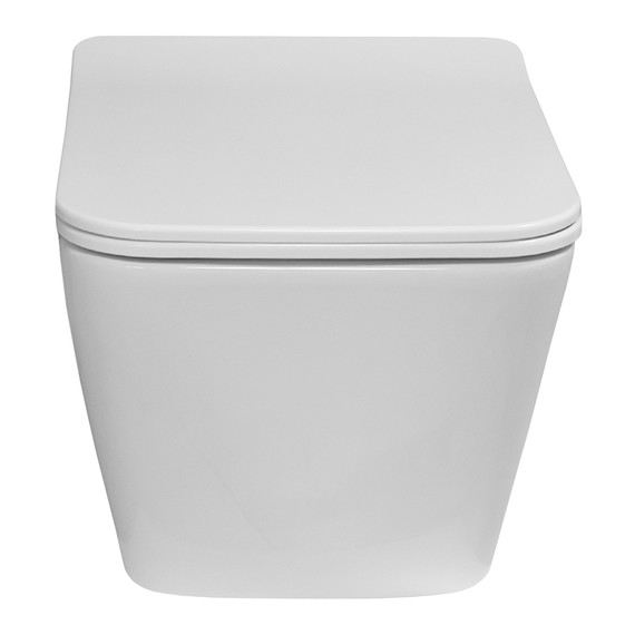 Унитаз подвесной Azario Indor AZ-9004WT с тонкой крышкой микролифт (Система смыва Торнадо) фото 4