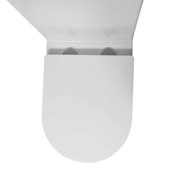 Унитаз-компакт безободковый Azario Blanco AZ-T003B-R с тонкой крышкой микролифт фото 8