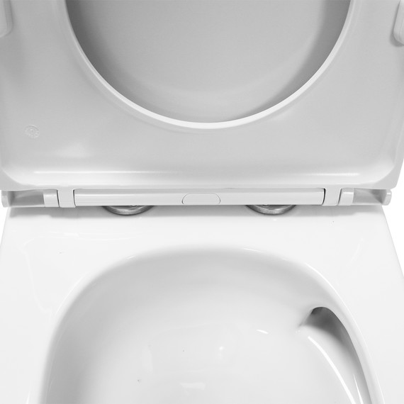 Унитаз-моноблок Azario Vally AZ-80687 с тонкой крышкой микролифт (Система смыва Торнадо) - 8 Унитаз-моноблок Azario Vally AZ-80687 с тонкой крышкой микролифт (Система смыва Торнадо) фото 8