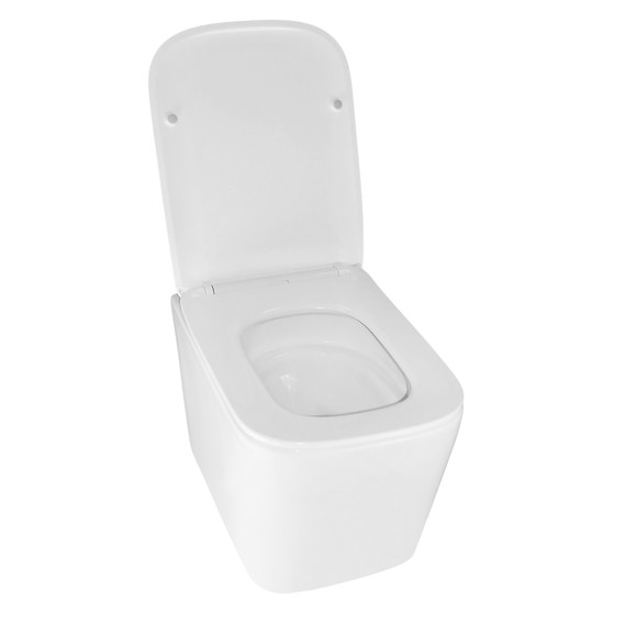 Унитаз подвесной безободковый Azario Cascad M AZ-10002 с тонкой крышкой микролифт (Система смыва Торнадо) фото 3