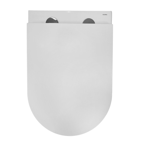 Унитаз подвесной безободковый Azario Eclat AZ-2381-A с тонкой крышкой микролифт (Система смыва Торнадо) фото 11