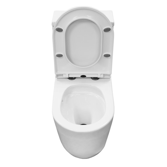 Унитаз-моноблок Azario Velluto AZ-6281 с тонкой крышкой микролифт (Система смыва Торнадо) - 6 Унитаз-моноблок Azario Velluto AZ-6281 с тонкой крышкой микролифт (Система смыва Торнадо) фото 6