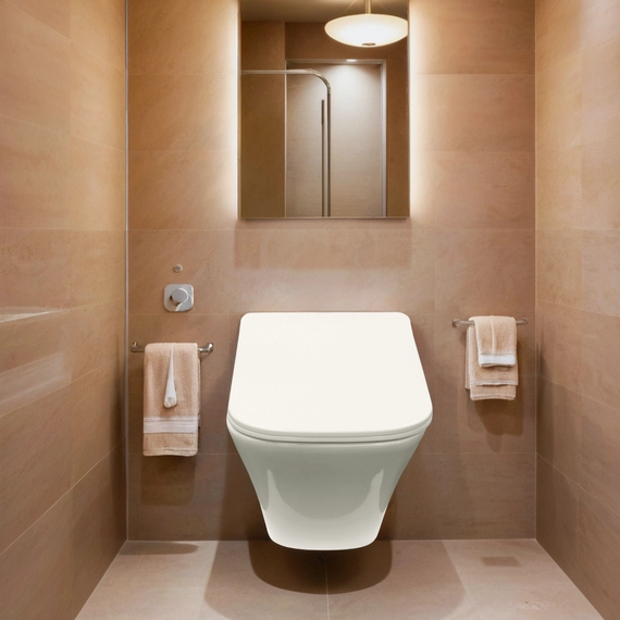 Унитаз подвесной безободковый Azario Nove AZ-9321B с тонкой крышкой микролифт фото 15