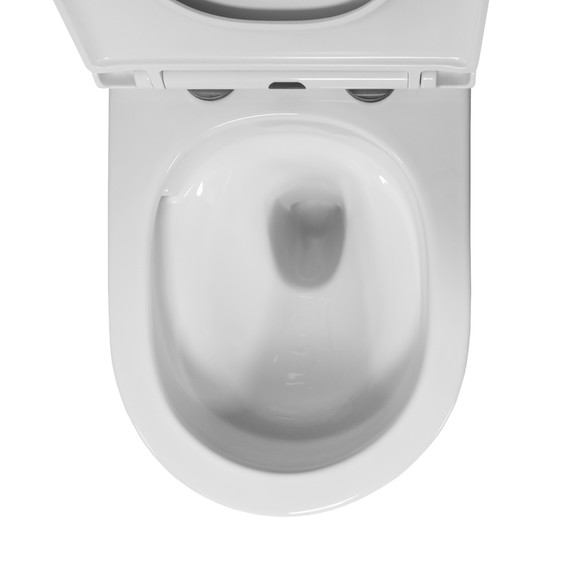 Унитаз подвесной Azario Blanco AZ-9003WT с тонкой крышкой микролифт (Система смыва Торнадо) фото 9
