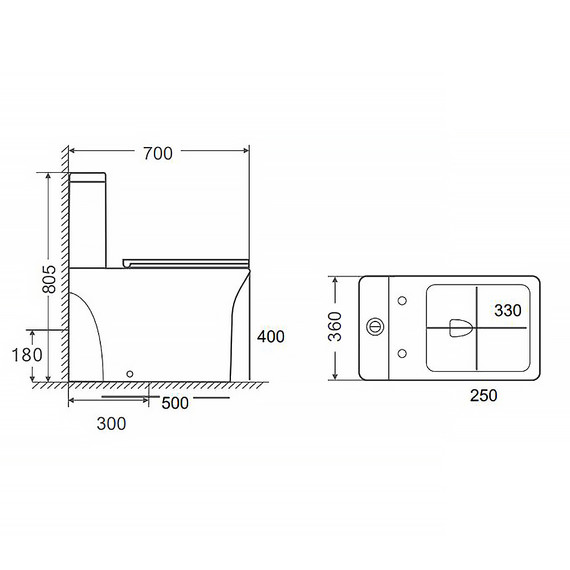 Унитаз-компакт безободковый Azario Mari AZ-79143T с тонкой крышкой микролифт фото 17