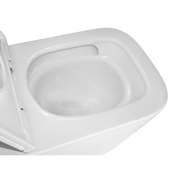 Унитаз подвесной безободковый Azario Cascad AZ-2303-A с тонкой крышкой микролифт (Система смыва Торнадо) фото 7