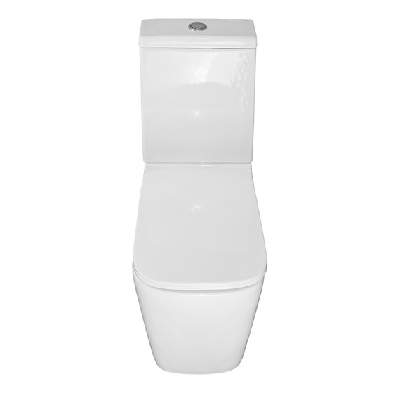 Унитаз-компакт безободковый Azario Ferra AZ-1015 с тонкой крышкой микролифт фото 5