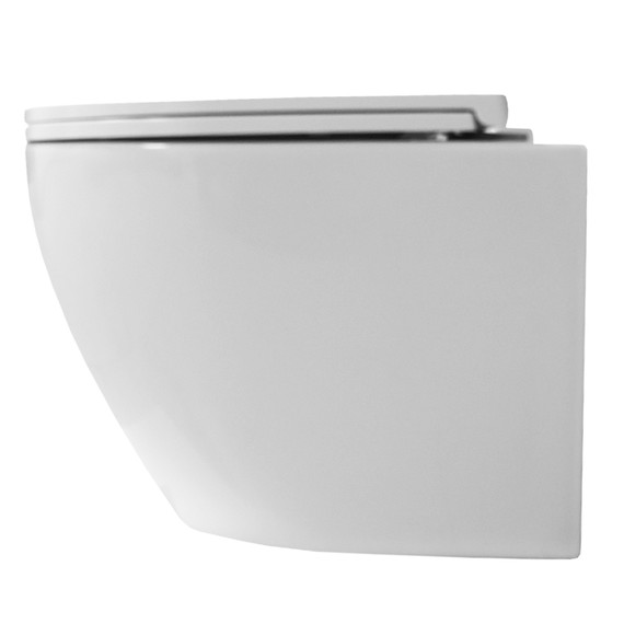 Унитаз подвесной Azario Blanco AZ-9003WT с тонкой крышкой микролифт (Система смыва Торнадо) фото 14