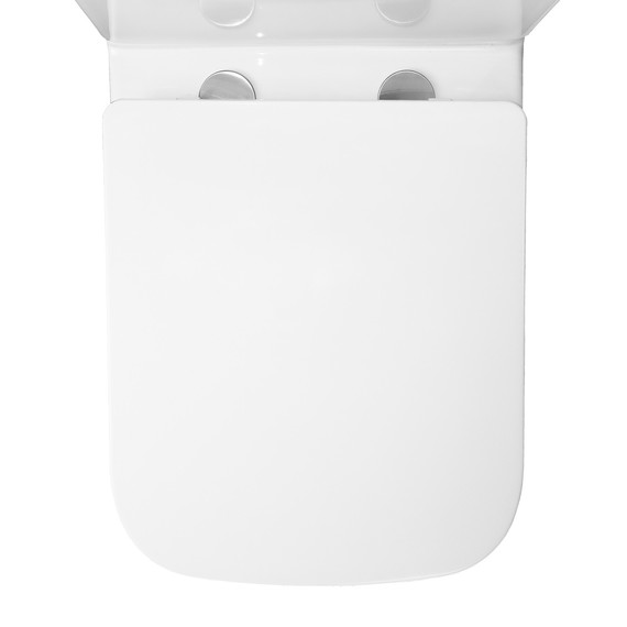 Унитаз-компакт безободковый Azario Iris AZ-8353 с тонкой крышкой микролифт фото 8