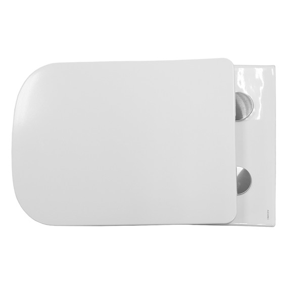 Унитаз подвесной безободковый Azario Nove AZ-9321B с тонкой крышкой микролифт фото 9