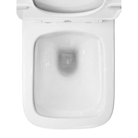 Унитаз-компакт безободковый Azario Iris AZ-8353 с тонкой крышкой микролифт фото 7