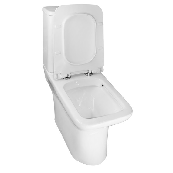 Унитаз-компакт безободковый Azario Glory AZ-49 с тонкой крышкой микролифт фото 4