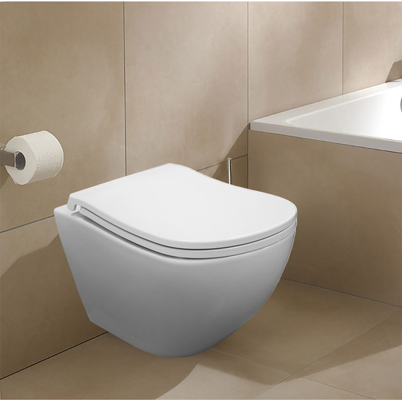 Унитаз подвесной Azario Etera AZ-118E-UQ3 с тонкой крышкой микролифт фото 14