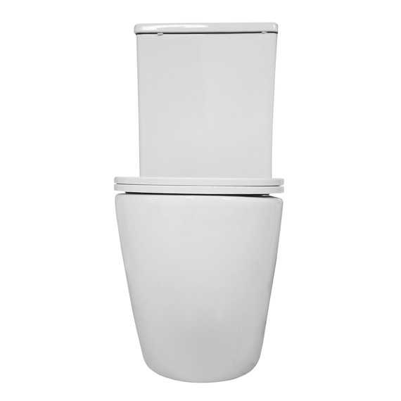 Унитаз-компакт безободковый Azario Blanco AZ-T003B-R с тонкой крышкой микролифт фото 9