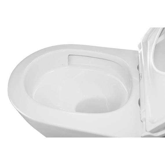 Унитаз подвесной безободковый Azario Gloria AZ-2003T с тонкой крышкой микролифт фото 6