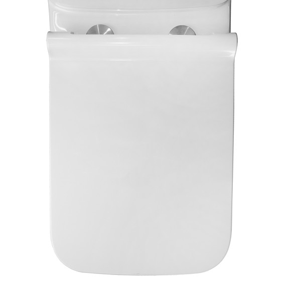 Унитаз-компакт безободковый Azario Glory AZ-49 с тонкой крышкой микролифт фото 9