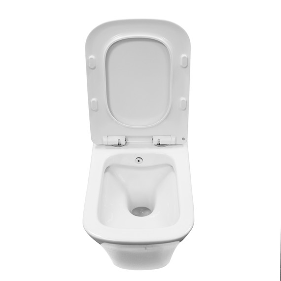 Унитаз подвесной безободковый Azario Nove AZ-9321B с тонкой крышкой микролифт фото 5