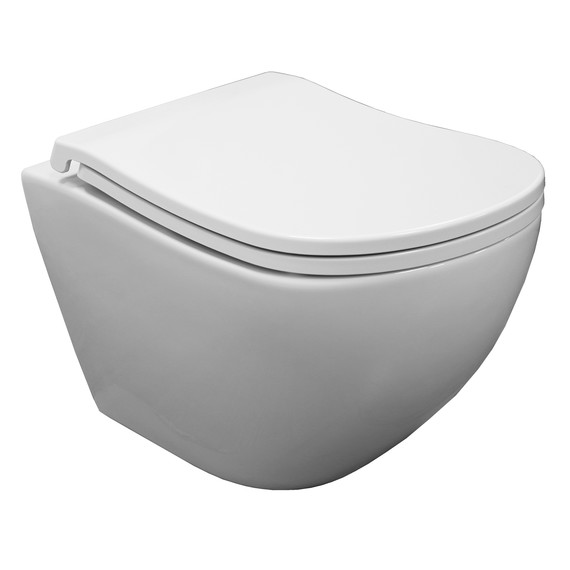 Унитаз подвесной Azario Etera AZ-118E-UQ3 с тонкой крышкой микролифт фото 2