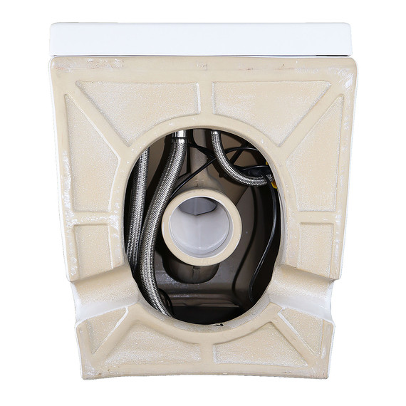 Унитаз приставной импульсный Azario AZ102 с тонкой крышкой микролифт фото 11