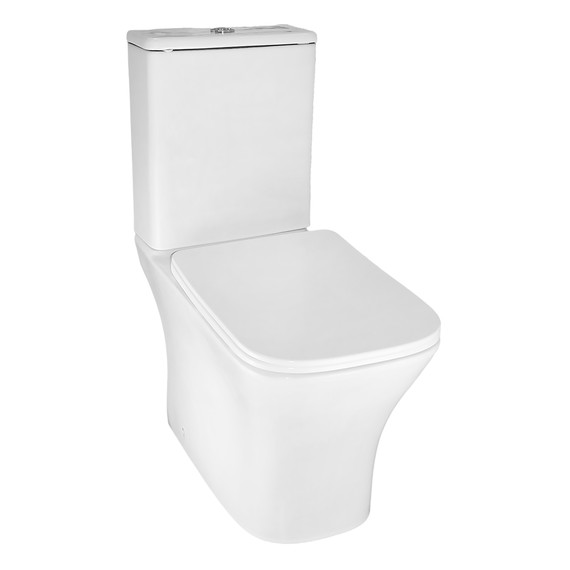 Унитаз-компакт безободковый Azario Kashmir AZ-9143S с тонкой крышкой микролифт фото 2