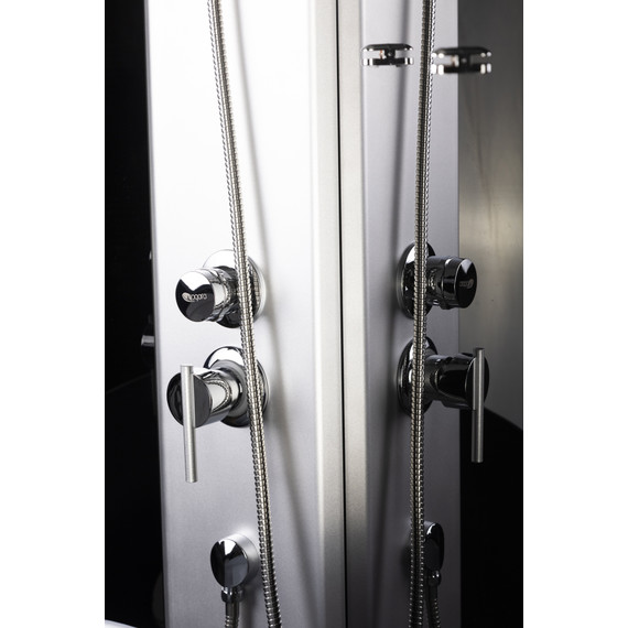 Душевая кабина Niagara Eco 120x80 см NG-4512-14L BLACK, с мелким поддоном 13 см, профиль хром матовый, стекло тонированное (безсиликоновая сборка) - 10 Душевая кабина Niagara Eco 120x80 см NG-4512-14L BLACK, с мелким поддоном 13 см, профиль хром матовый, стекло тонированное (безсиликоновая сборка) фото 10