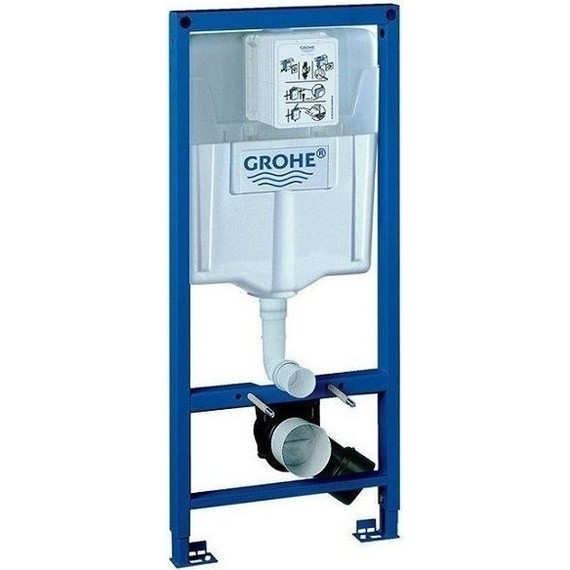 Инсталляция с подвесным унитазом комплект: Grohe Rapid SL 38772001 с подвесным безободковым унитазом Azario Grado AZ-0046-UQ1 сиденье микролифт, крепление, кнопка смыва хром (система смыва Торнадо) фото 12