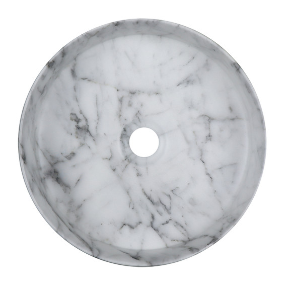 Раковина-чаша Azario 35 см AZ-3134-M820, светлый мрамор фото 2