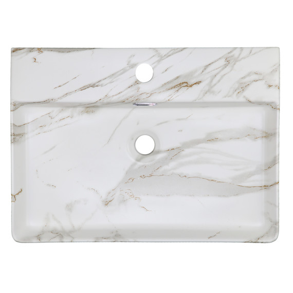 Раковина-чаша Azario 60 см AZ-2173-M845, светлый мрамор фото 2