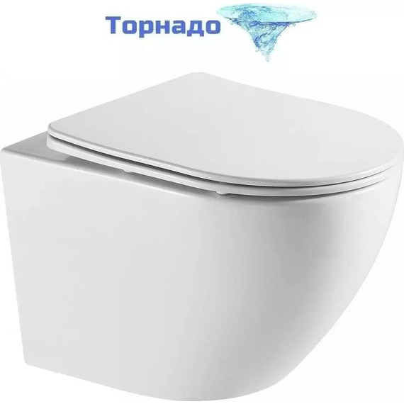 Инсталляция с подвесным унитазом комплект: Grohe Rapid SL 38772001 с подвесным безободковым унитазом Azario Grado AZ-0046-UQ1 сиденье микролифт, крепление, кнопка смыва хром (система смыва Торнадо) фото 3