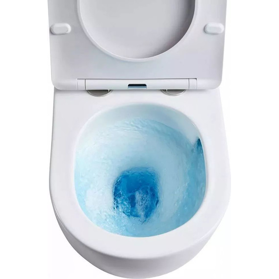 Инсталляция с подвесным унитазом комплект: Grohe Rapid SL 38772001 с подвесным безободковым унитазом Azario Grado AZ-0046-UQ1 сиденье микролифт, крепление, кнопка смыва хром (система смыва Торнадо) фото 11