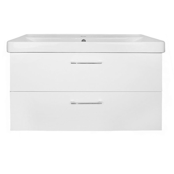 Тумба подвесная с раковиной Azario Ника 90 см CS00089922, белый матовый - 2 Тумба подвесная с раковиной Azario Ника 90 см CS00089922, белый матовый фото 2