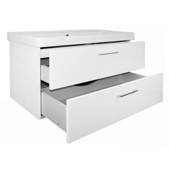 Тумба подвесная с раковиной Azario Ника 90 см CS00089922, белый матовый - 3 Тумба подвесная с раковиной Azario Ника 90 см CS00089922, белый матовый фото 3