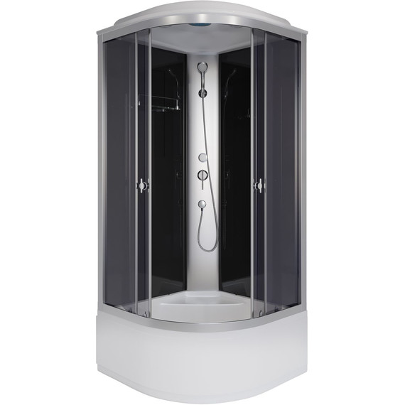 Душевая кабина Niagara Eco 100x100 см E100/40/TN, хром матовый/тонированное (безсиликоновая сборка) фото 2