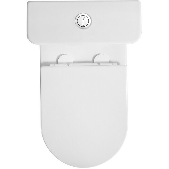 Унитаз-компакт безободковый Grossman GR-4485SQ с тонкой крышкой микролифт - 6 Унитаз-компакт безободковый Grossman GR-4485SQ с тонкой крышкой микролифт фото 6