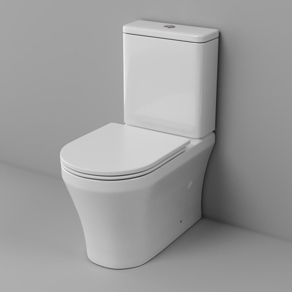 Унитаз-компакт безободковый Grossman GR-4485SQ с тонкой крышкой микролифт - 8 Унитаз-компакт безободковый Grossman GR-4485SQ с тонкой крышкой микролифт фото 8