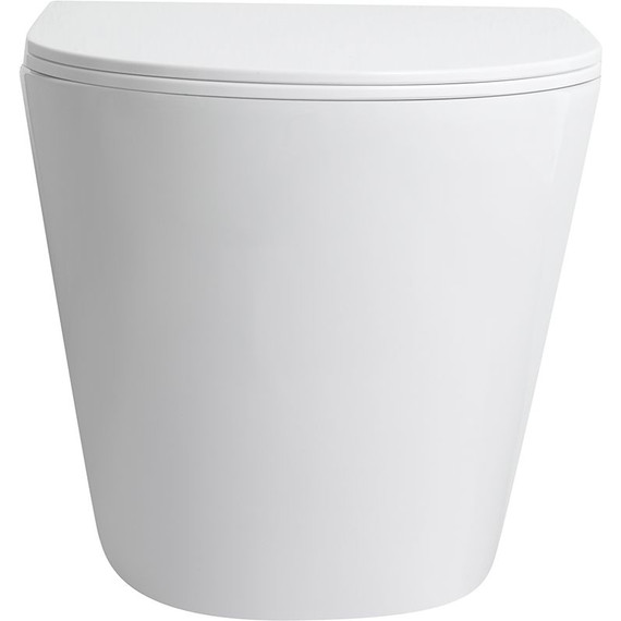 Унитаз подвесной безободковый Veconi Ando VAN-48T (Система смыва торнадо) с тонкой крышкой микролифт фото 2