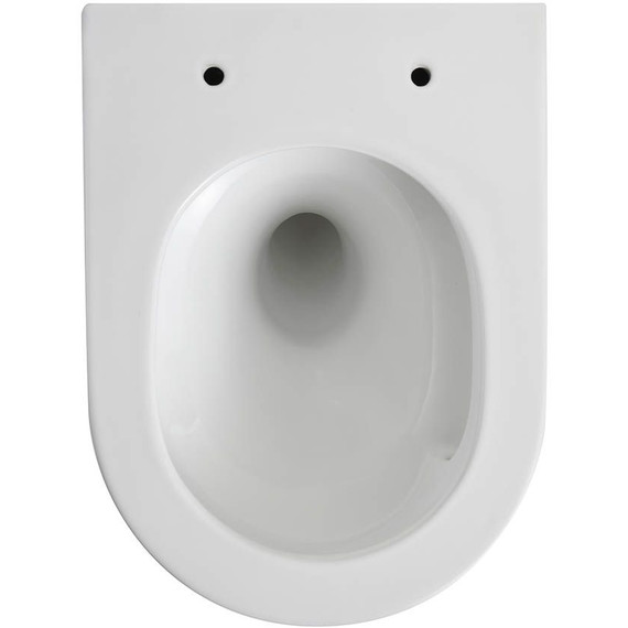 Унитаз подвесной безободковый Veconi Ando VAN-48T (Система смыва торнадо) с тонкой крышкой микролифт фото 5