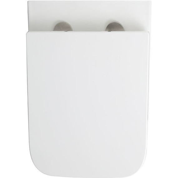 Унитаз подвесной безободковый Veconi Pulo VPU-51T (Система смыва торнадо) с тонкой крышкой микролифт фото 4